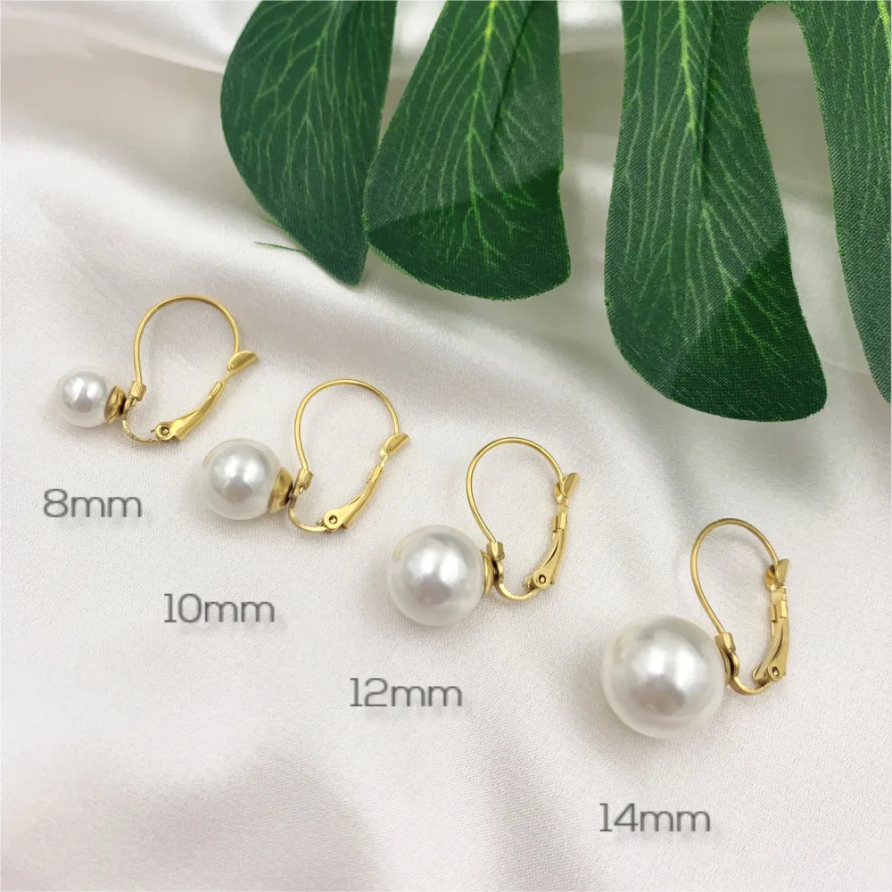 OAP7250-Perla 8mm- Orecchini a Monachella - OAP-103-AA1146E