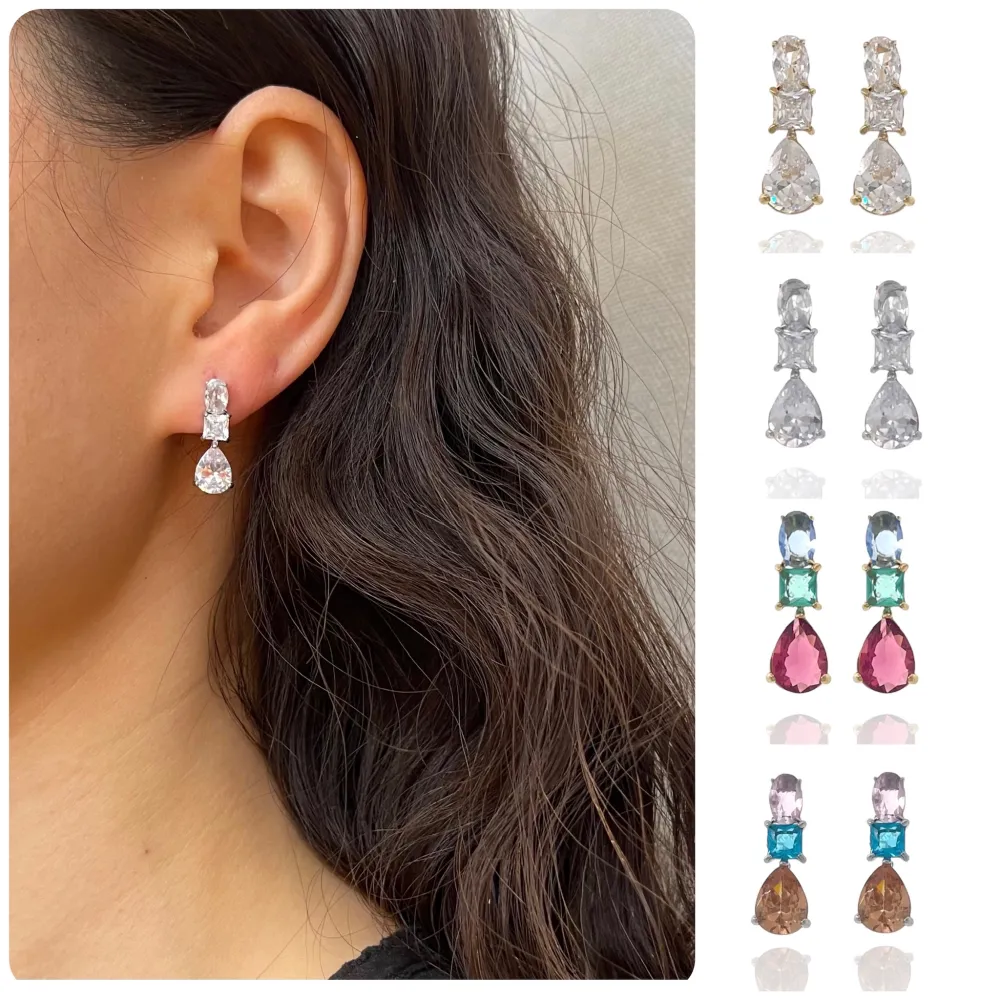 Punto Luce Goccia-Orecchini in Acciaio - OAP-103-AA1650E