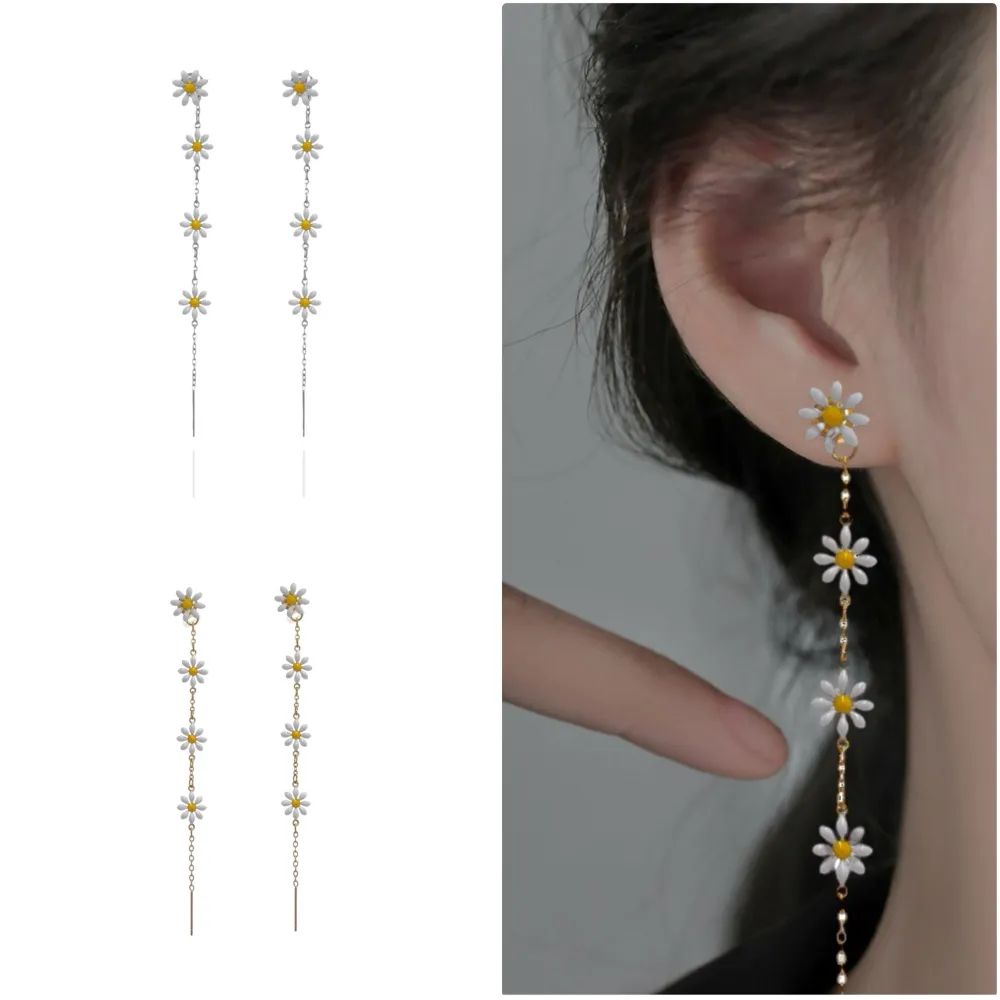 Margherita Lunga-Orecchini in Acciaio - OAP-103-AA4158E (Argento)