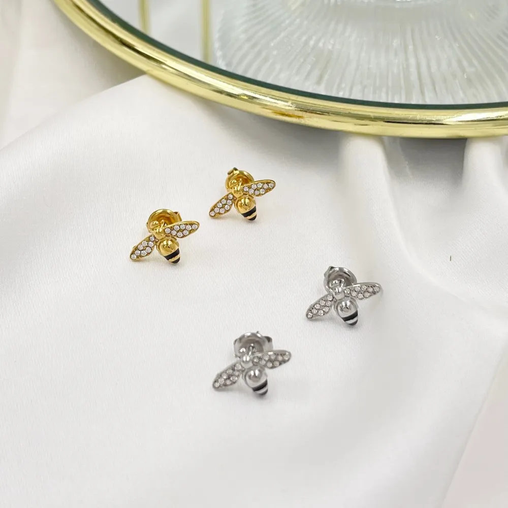 Ape-Orecchini in Acciaio - OAP-103-AA4183A (Argento)