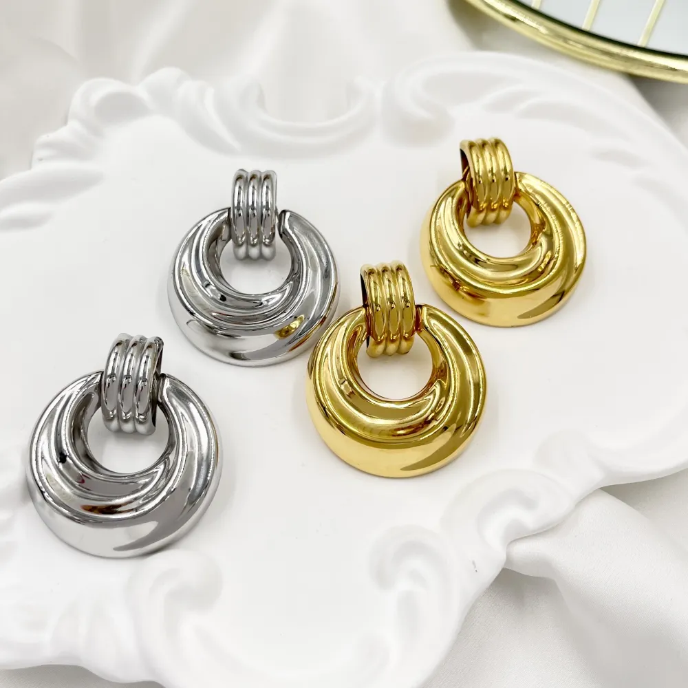 Pendente -Orecchini in Acciaio - OR-103-AA4701E (Argento)