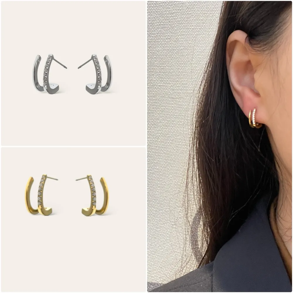 Cerchio -Orecchini in Acciaio - OAP-103-AA4702E (Argento)