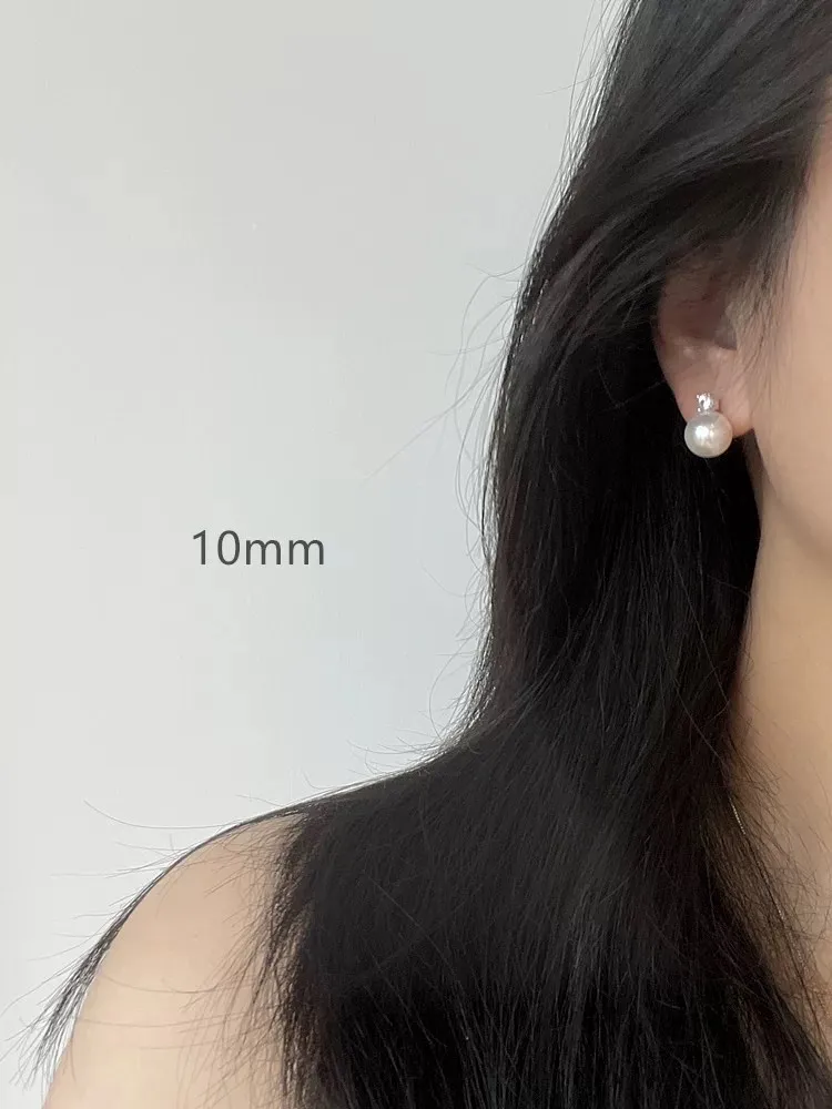 Punto Luce con Perla-Orecchini in Acciaio - OAP-103-AA5068E 10+5mm