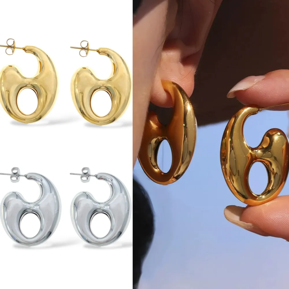 Catena marinara-Orecchini in Acciaio - OR-103-AA5556E (Argento)