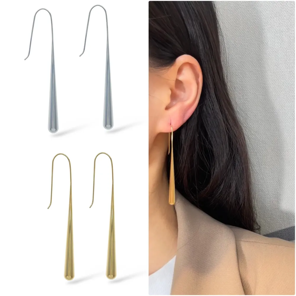 Goccia -Orecchini in Acciaio Emana - OR-103-AA5911E (Argento)