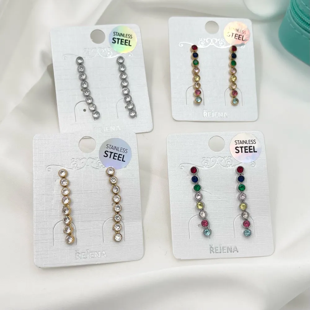 Cipollona Lunga-Orecchini in Acciaio - OAP-103-AA876E