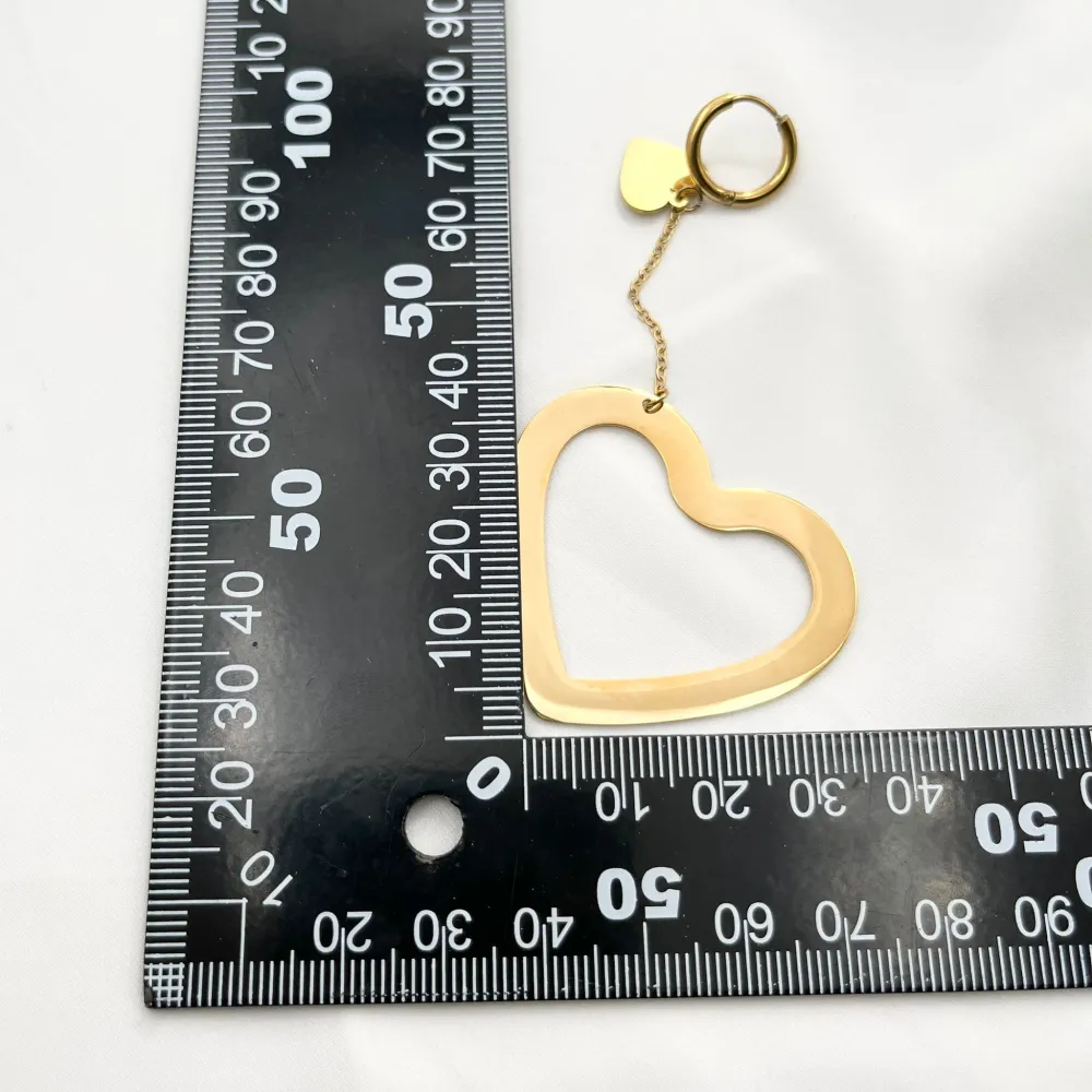 Cuore -Mono Orecchino in Acciaio - OAP-413-1001