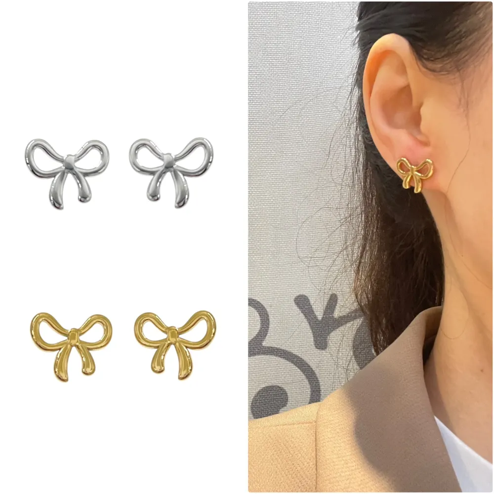 Fiocco -Orecchini in Acciaio - OR-413-2458