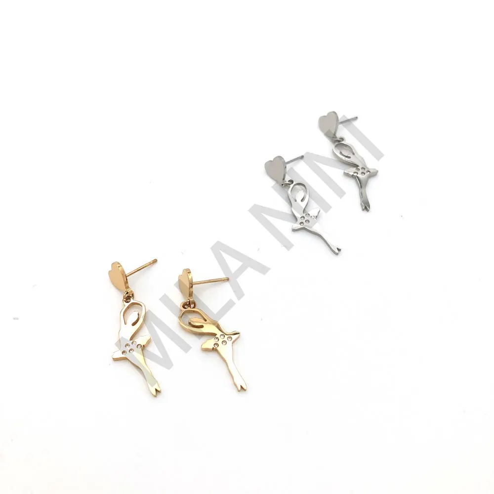 Orecchini pendenti in acciaio Dancer - OAP-413-901