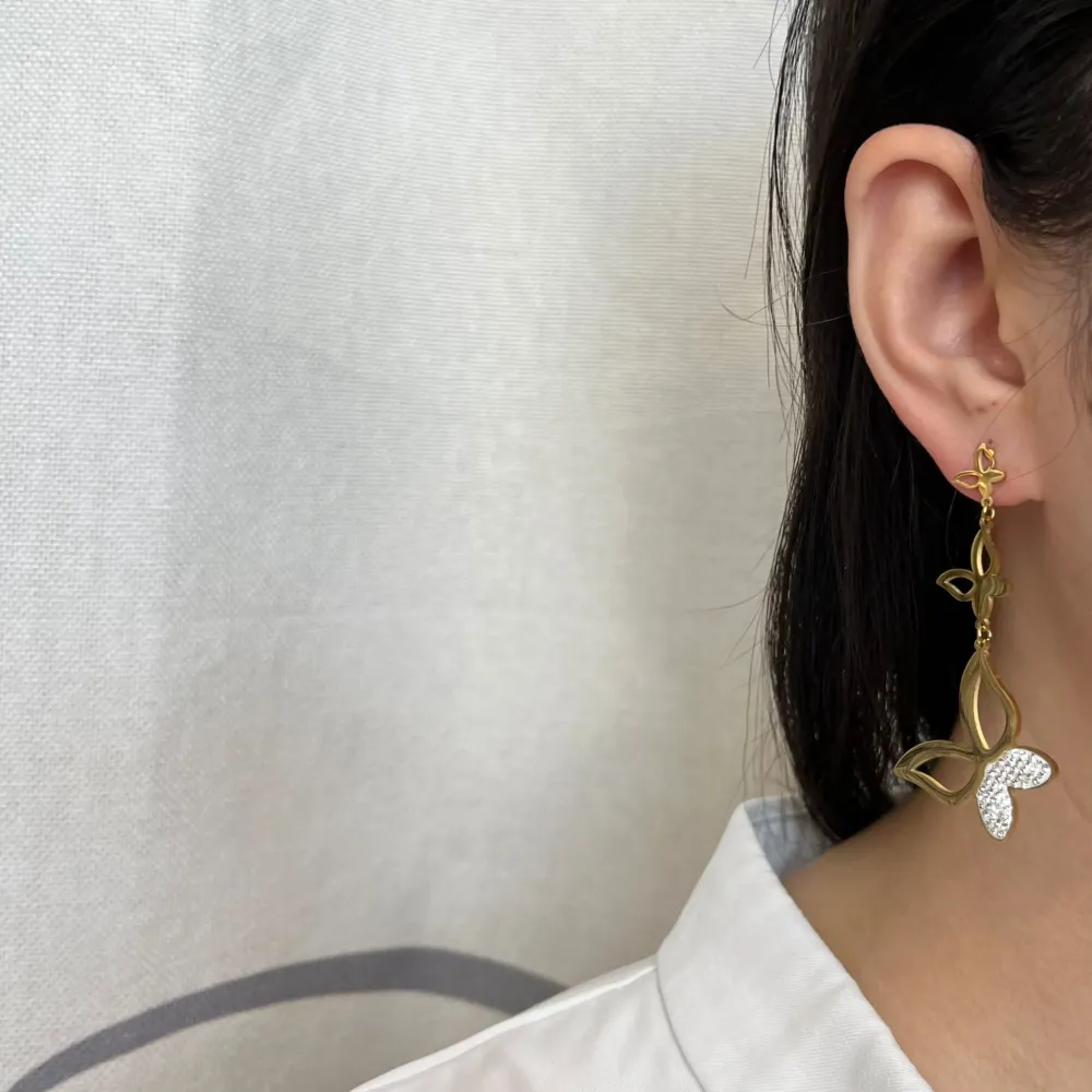 Farfalla -Orecchini in Acciaio - OAP-413-924