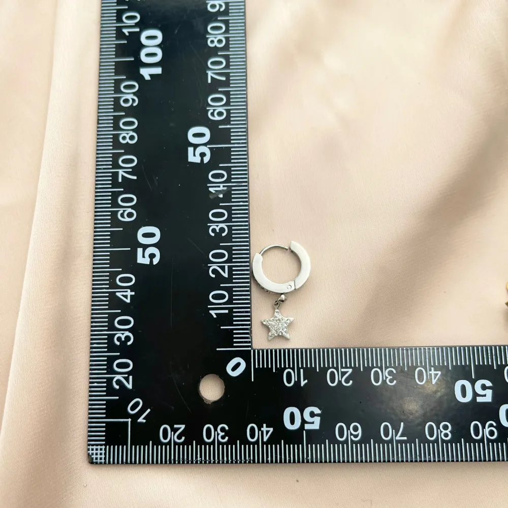 Stella-Orecchini in Acciaio - OAP-450-575