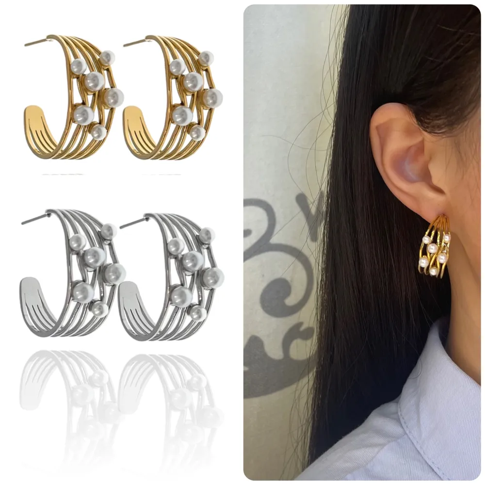 Cerchio-Orecchini in Acciaio - OAP-729-38