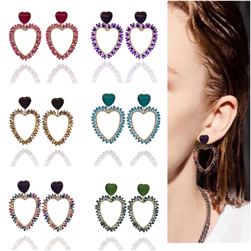 Cuore Vuoto-Orecchini in Acciaio - OAP-732-108