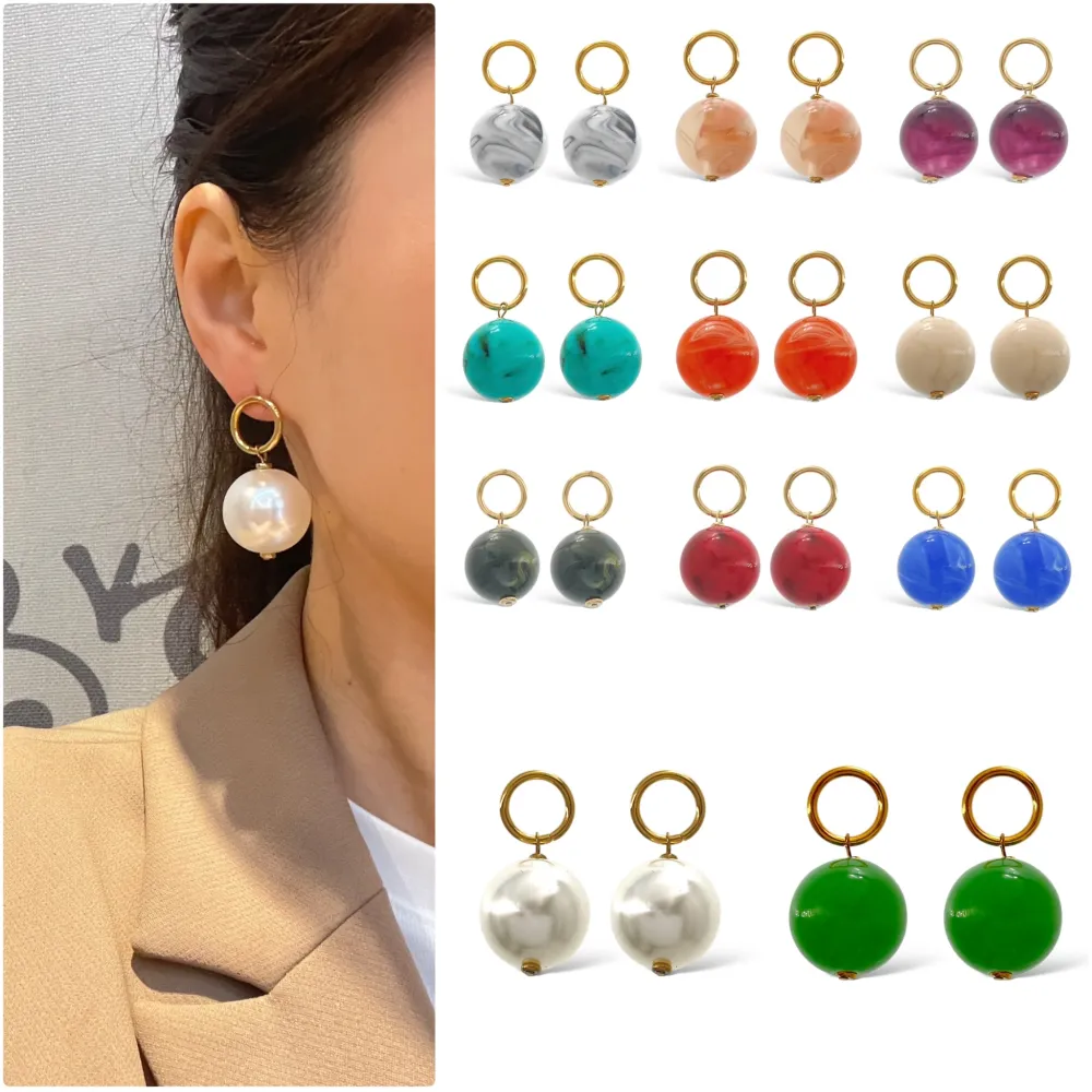 Ball-Orecchini in Acciaio - OAP-732-291