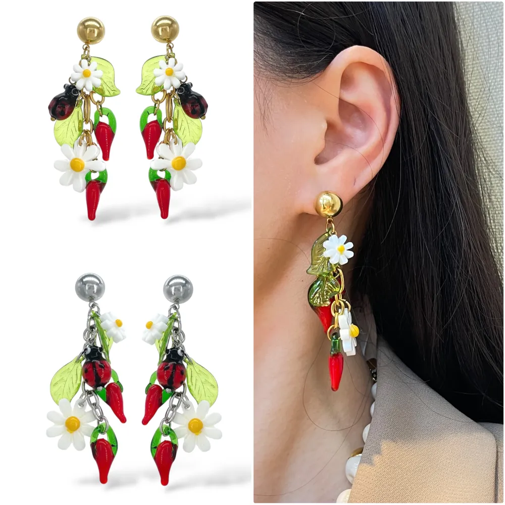 Margherita Cornino Coccinella-Orecchini in Acciaio - OAP-732-407