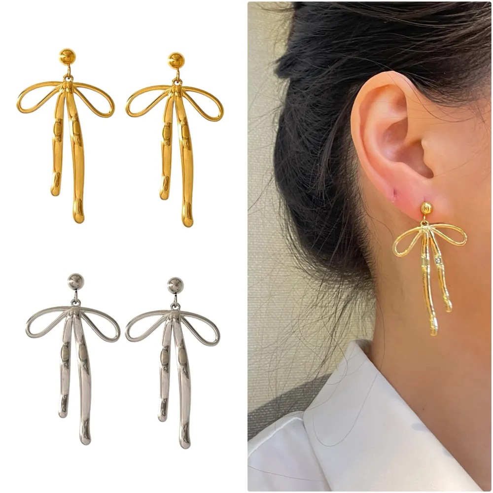 Fiocco -Orecchini in Acciaio - OR-754-02