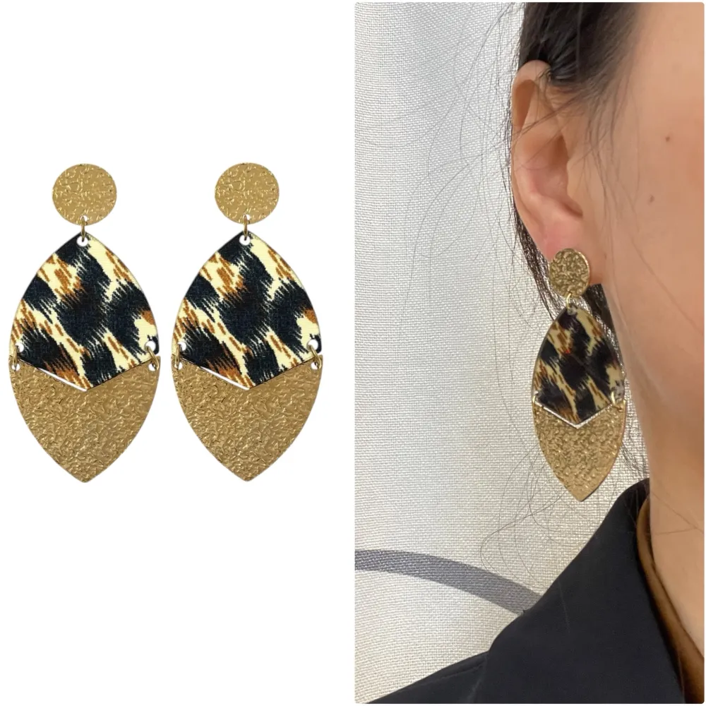 Foglia-Orecchini in Acciaio - OAP-759-59