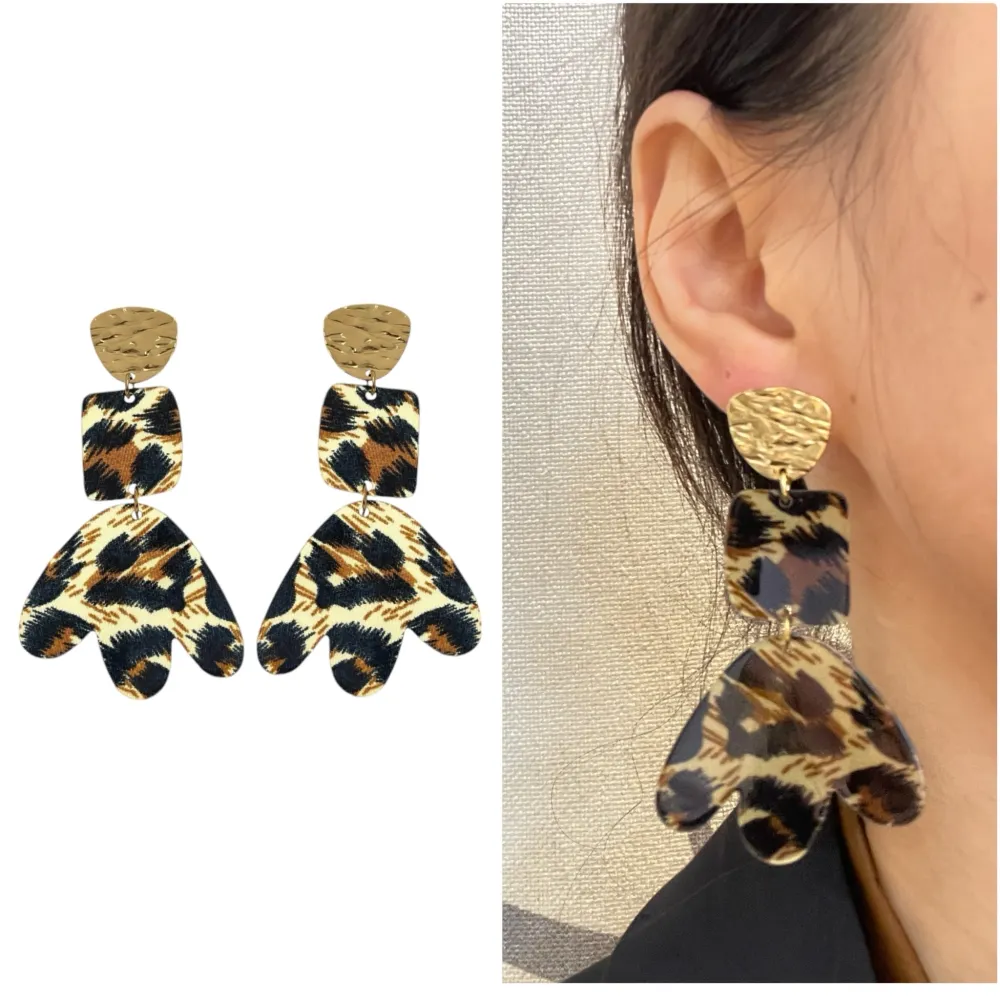 Foglia Lunga-Orecchini in Acciaio - OAP-759-68