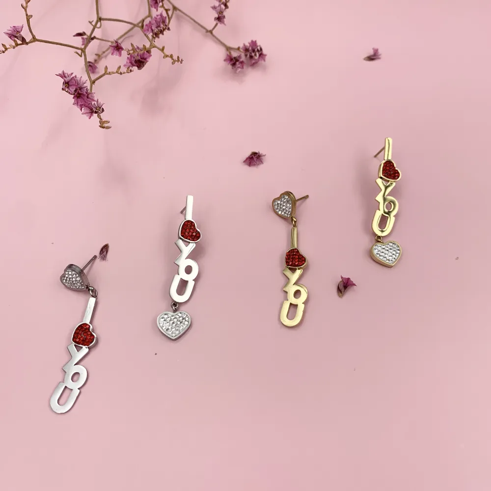 OAP6836-Cuore I Love You- Orecchini in Acciaio - OR-413-257