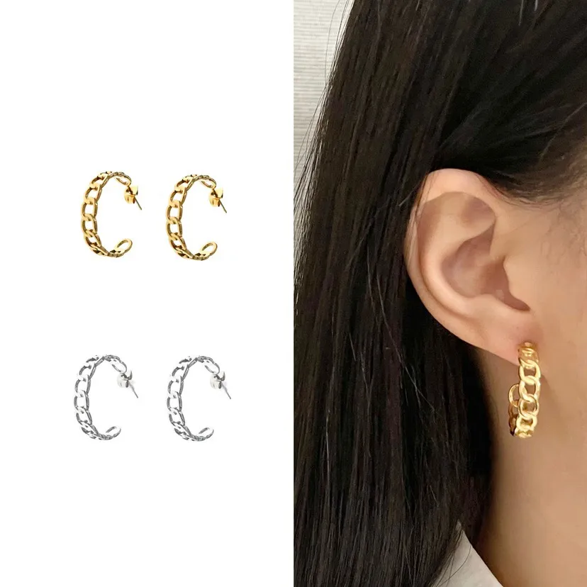 Groumette 24mm -Orecchini a Cerchio in Acciaio - OR-413-786