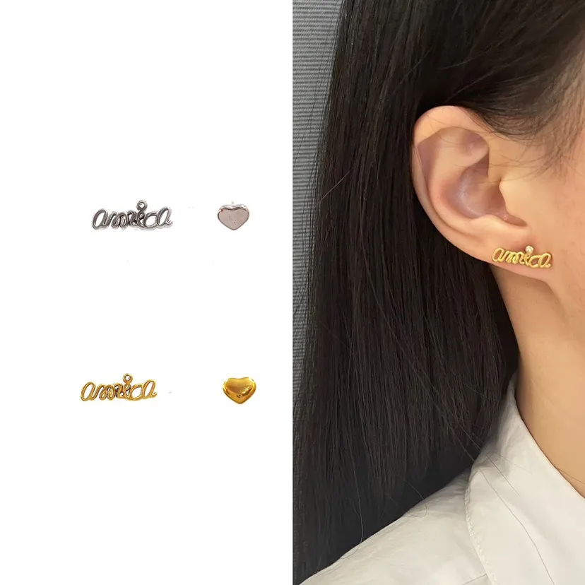 Amore Cuore-Orecchini a Lobo in Acciaio - OAP413-793