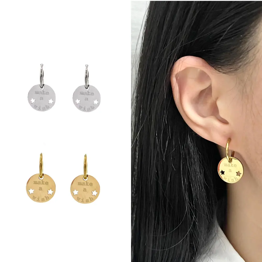 Make a Wish-Orecchini in Acciaio - OAP413-813 (Oro Giallo)