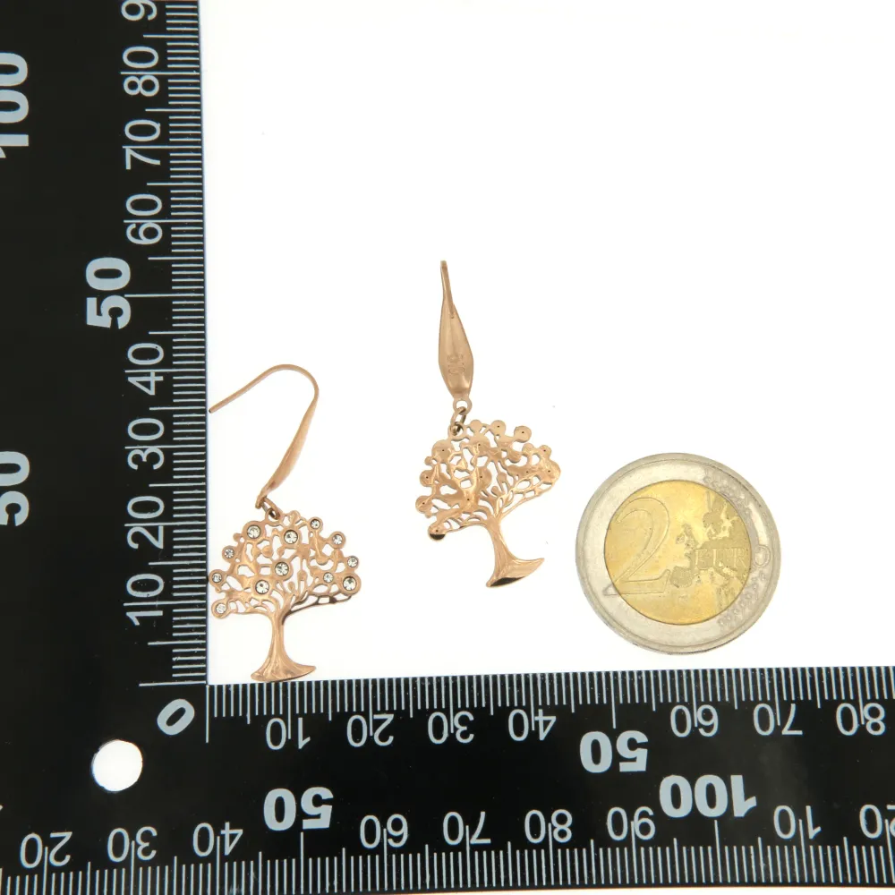 OAP6659-Albero della Vita-Orecchini in Acciaio - OAP6659-Albero della Vita-Orecchini in Acciaio