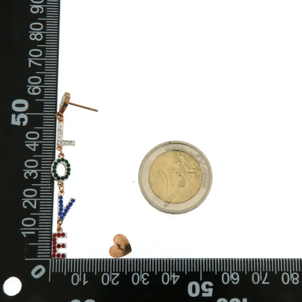 OAP6838-Cuore Love- Orecchini in Acciaio - OAP6838-Cuore Love- Orecchini in Acciaio