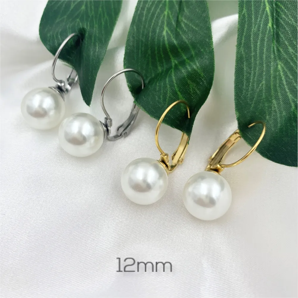 OAP7252-Perla 12mm- Orecchini a Monachella - OAP7252-Perla 12mm- Orecchini a Monachella