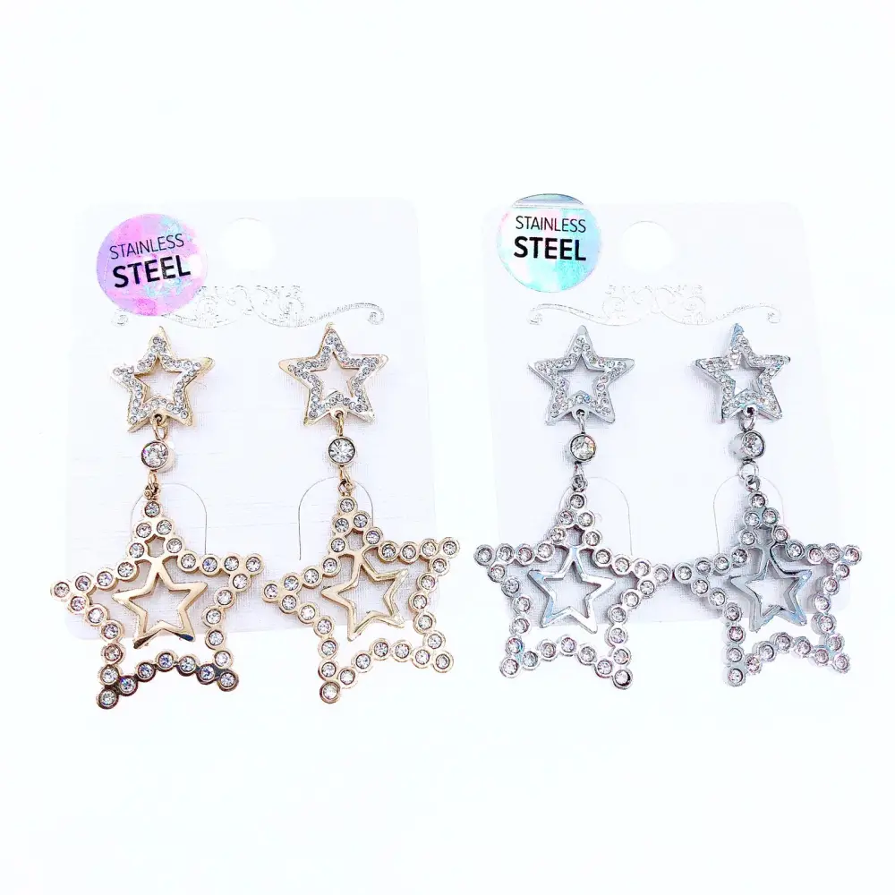 OAS-Stella 5101 - Orecchini pendenti in Acciaio - OAS-Stella 5101 - Orecchini pendenti in Acciaio