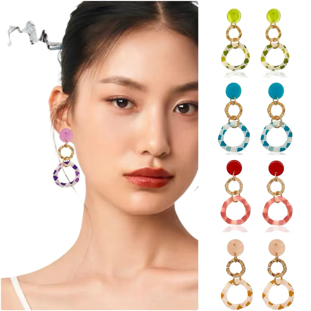 Doppio Cerchio -Orecchini Moda - OMM-15027 S