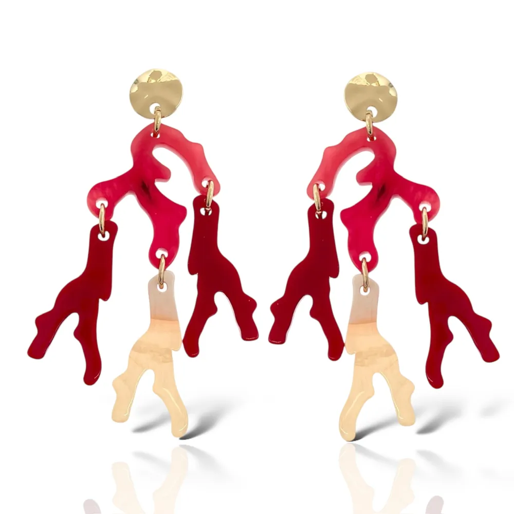 Corallo-Orecchini Moda - OMM-15535-A