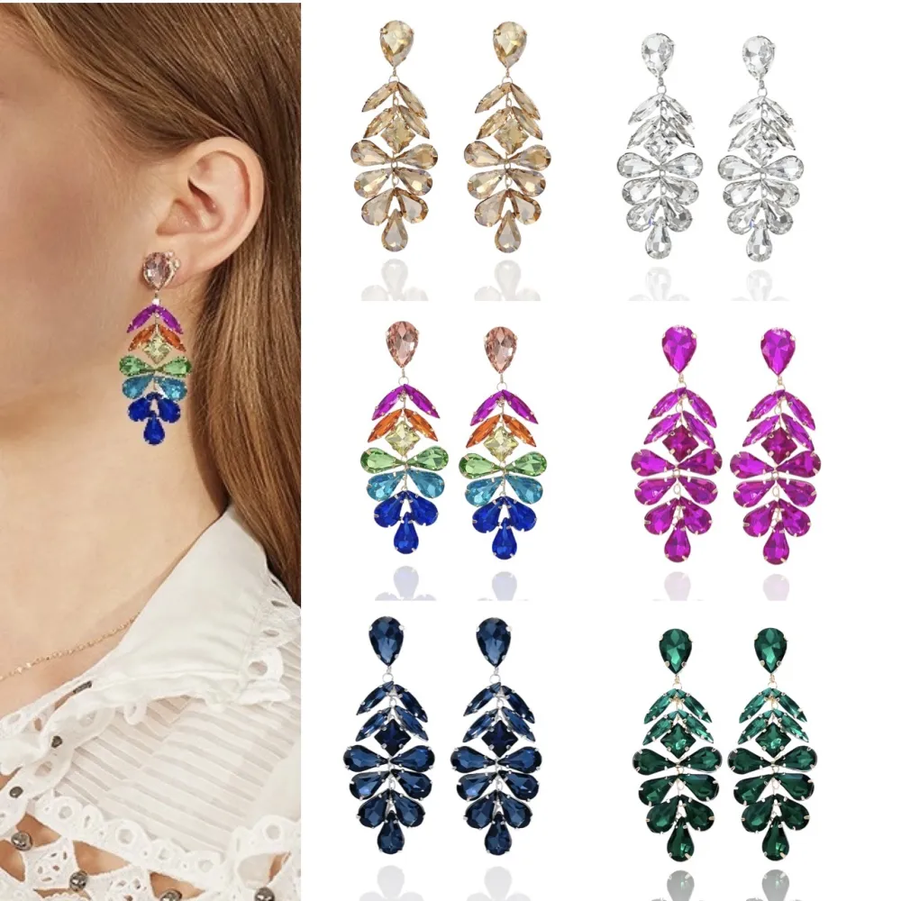 Chantelier-Orecchini Moda Vetro - OMM-159-21999-1