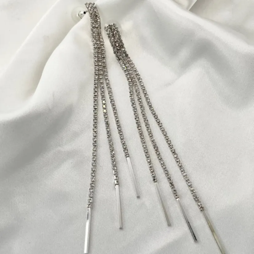 Napine 3 Fili-Orecchini Moda - OMM-159-22093 (Argento)