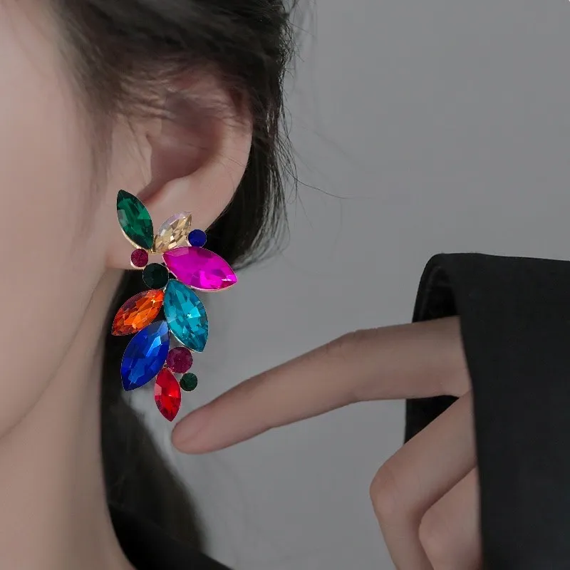 Fantasia-Orecchini Moda Vetro - OMM-183-34