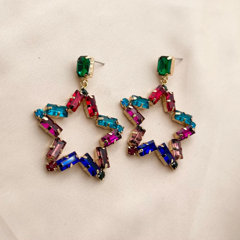 Stella-Orecchini Moda Vetro - OMM-381-204