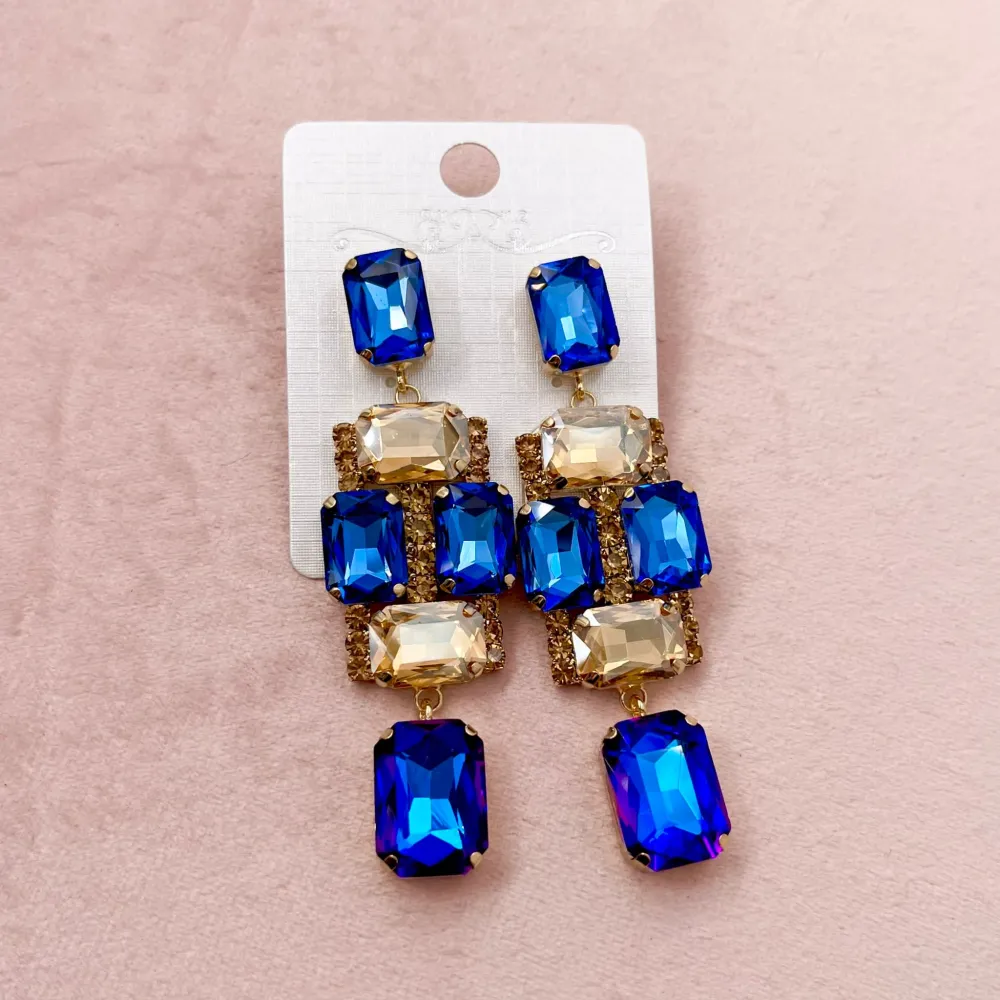 Fantasia -Orecchini Moda con Pietre Colorqte - OMM-381-207