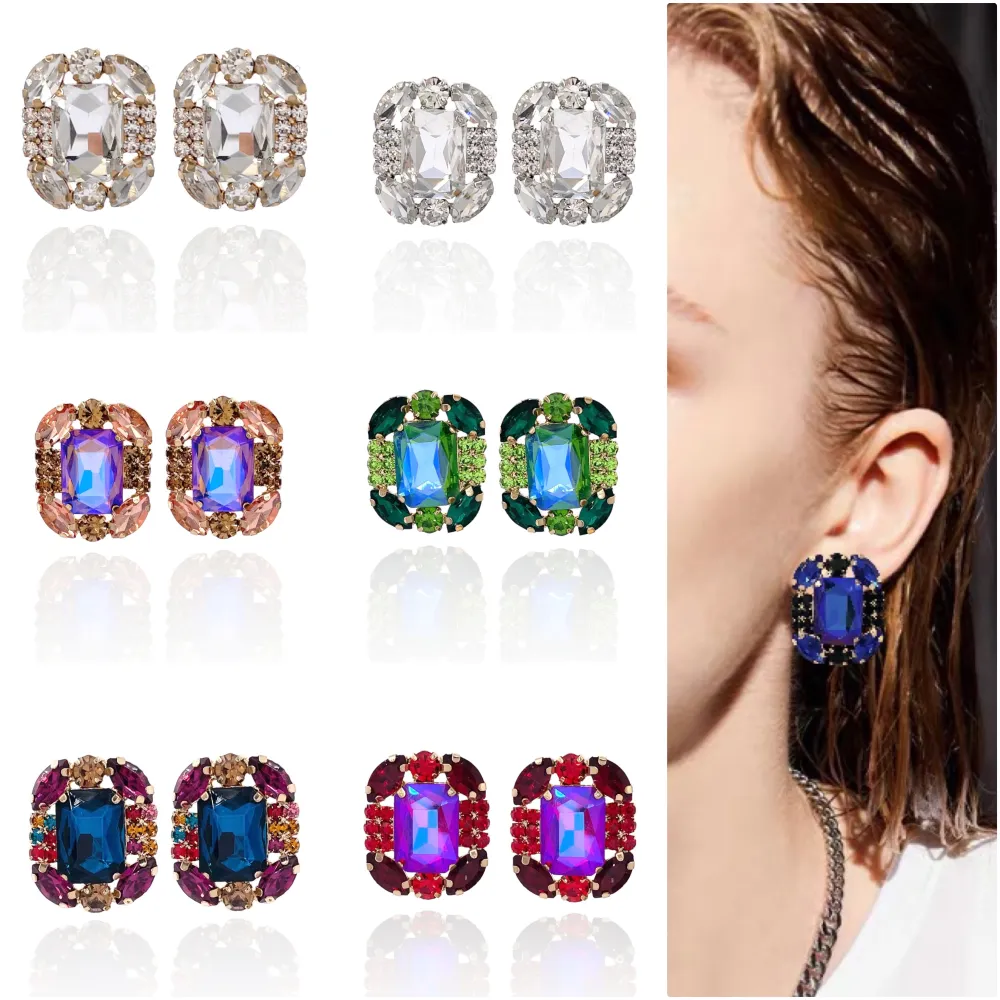 Fantasia-Orecchini Moda Vetro - OMM-381-214