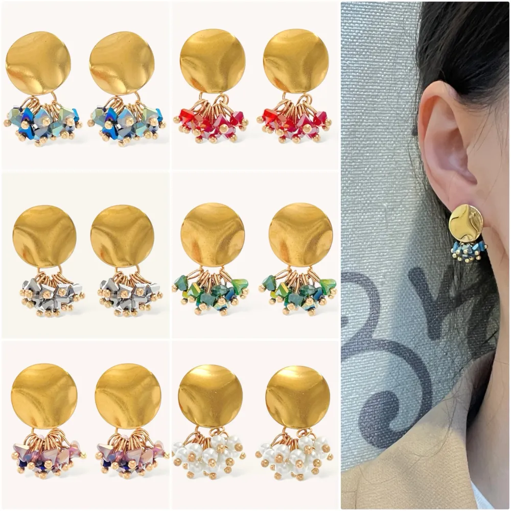 Tondo grappoli  -Orecchini Moda - OMM-428-27