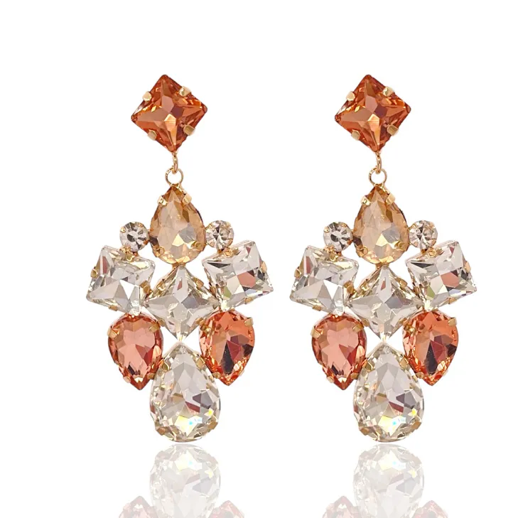 Fantasia-Orecchini Moda Vetro - OMM-520-L32