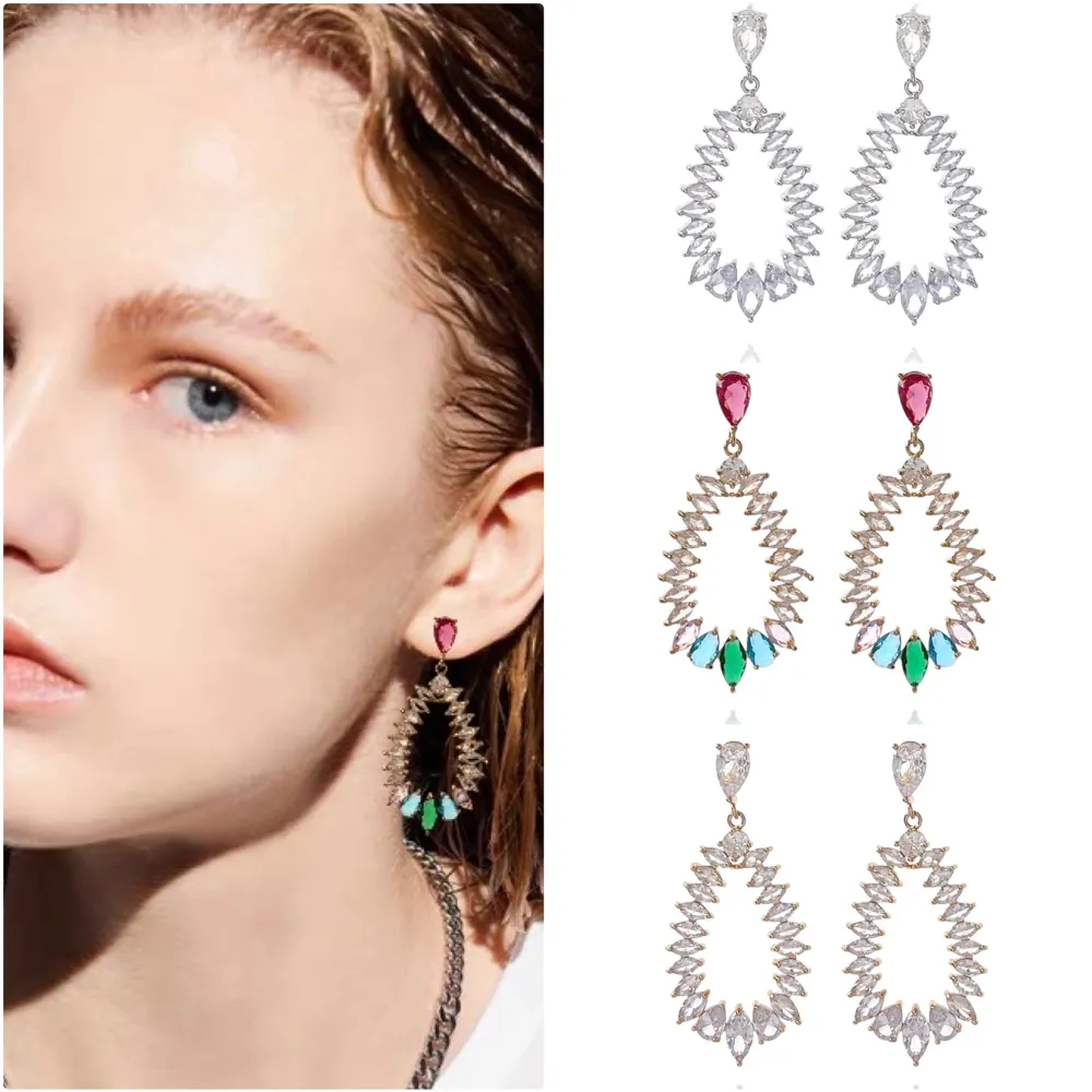 Goccia-Orecchini con Zirconia - OMZ-506-248