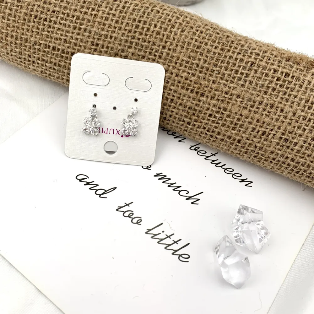 Fiore Pendente-Orecchini con Zirconia - OMZ-XP1204