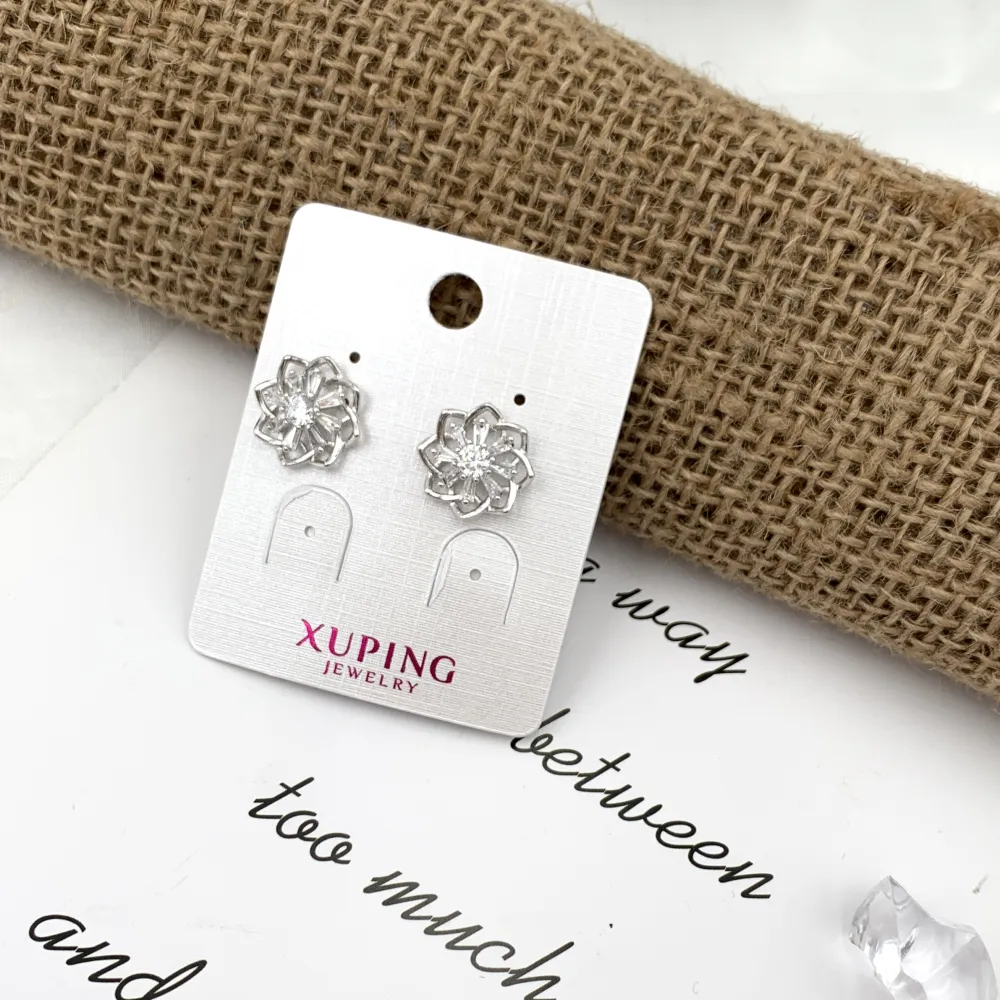 [OMZ-XP1837] Fiore-Orecchini con Zirconia - OMZ-XP1837