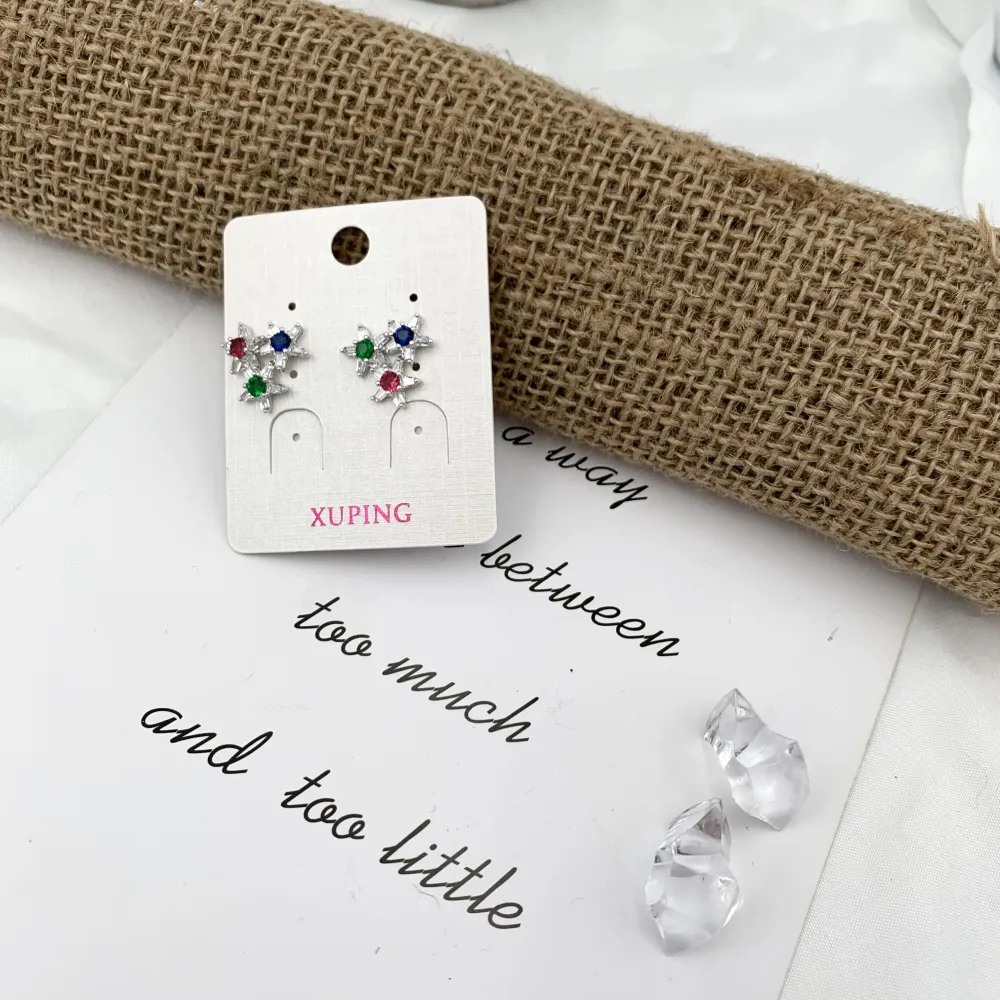 [OMZ-XP8697] Stella-Orecchini con Zirconia - OMZ-XP8697