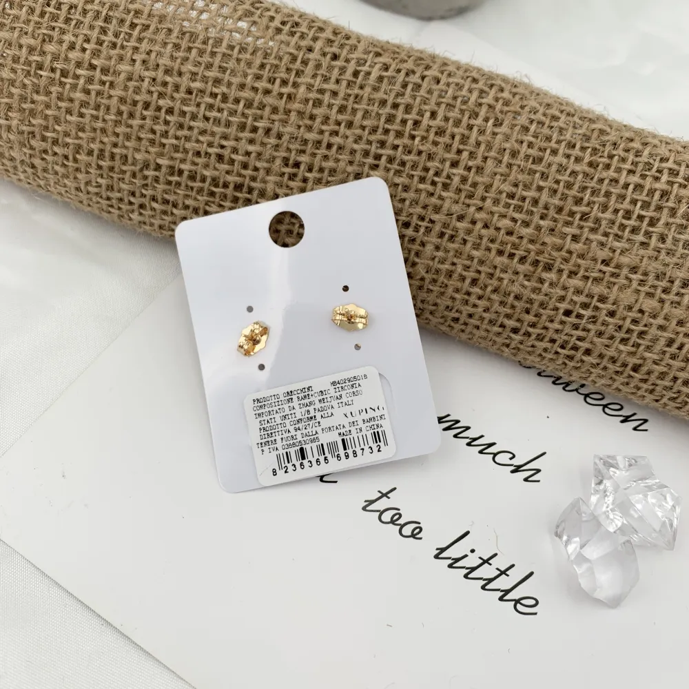 [OMZ-XP8732] Fiore Farfalla-Orecchini con Zirconia - OMZ-XP8732