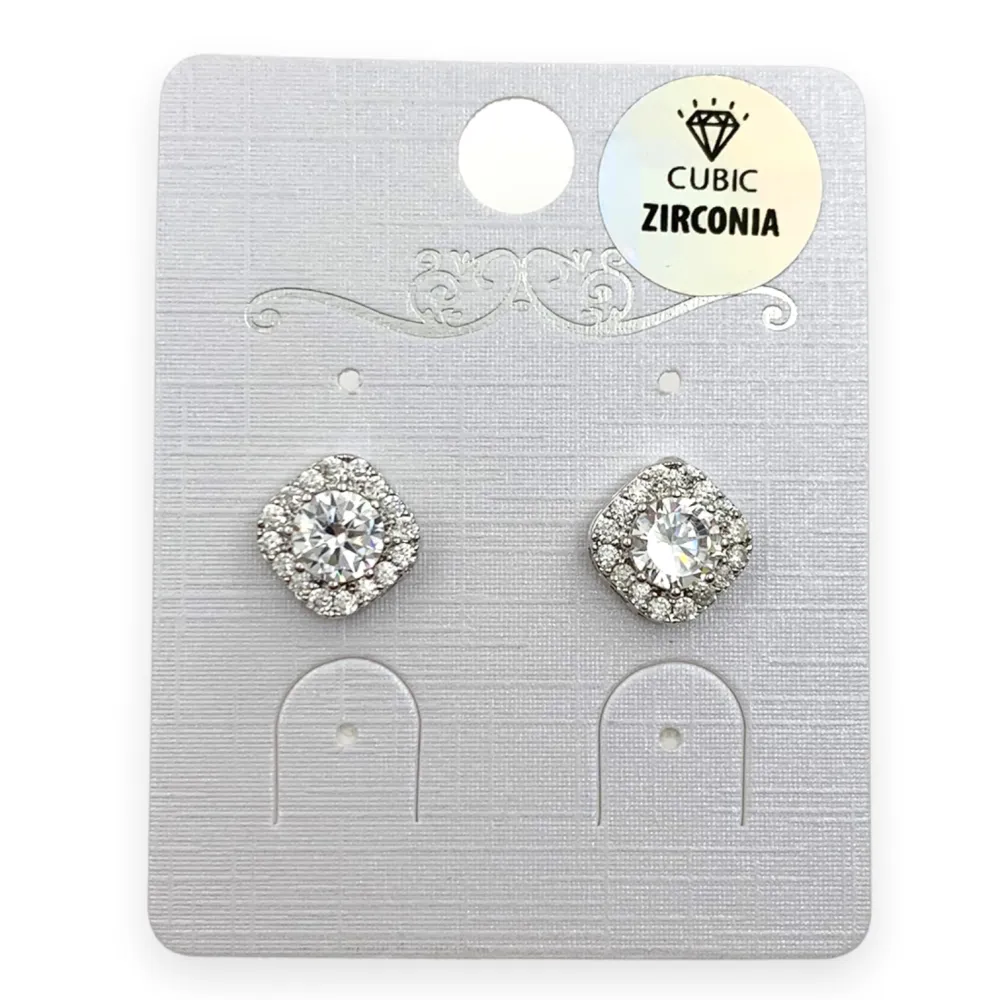 [OMZ6201-Punto Luce Rombo - Orecchini a Lobo] OMZ6201-Punto Luce Rombo - Orecchini a Lobo - OMZ6201-Punto Luce Rombo - Orecchini a Lobo