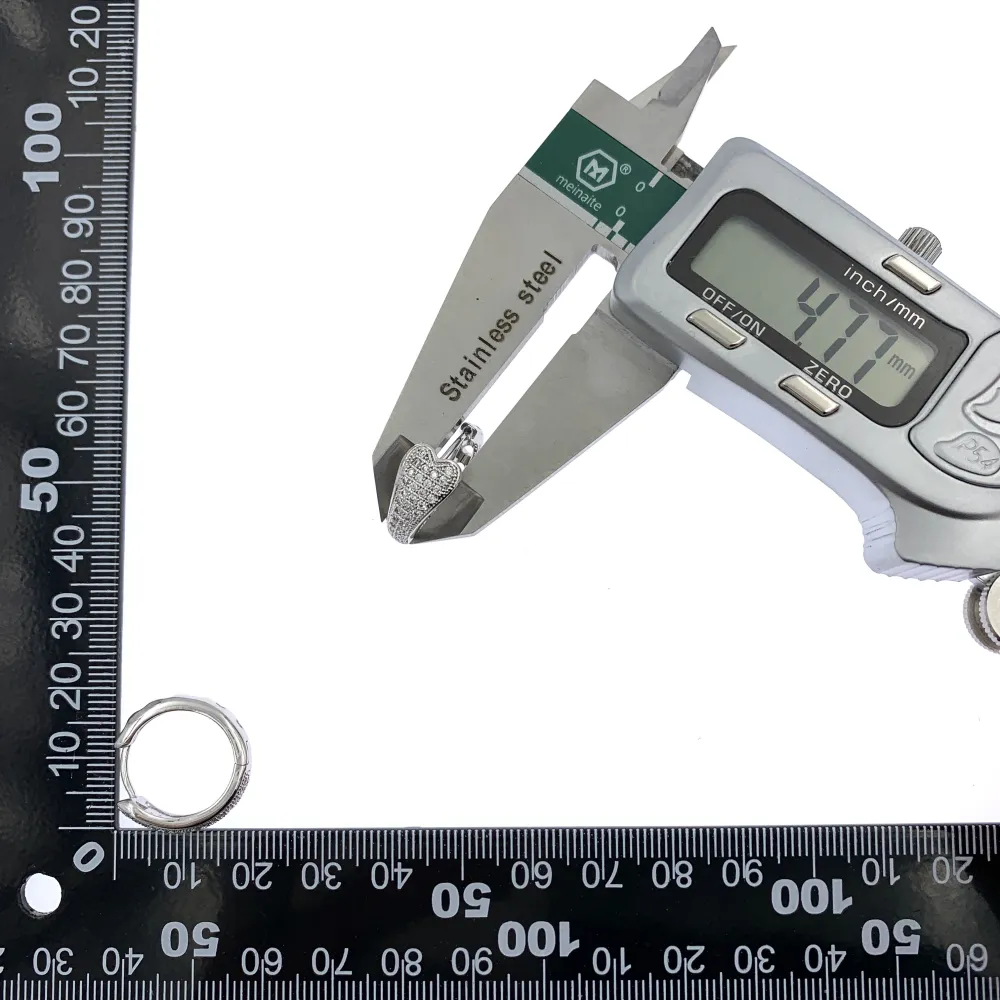 OMZ7278-Zirconi 5x20mm - Orecchini a Cerchio - OMZ7278-Zirconi 5x20mm - Orecchini a Cerchio