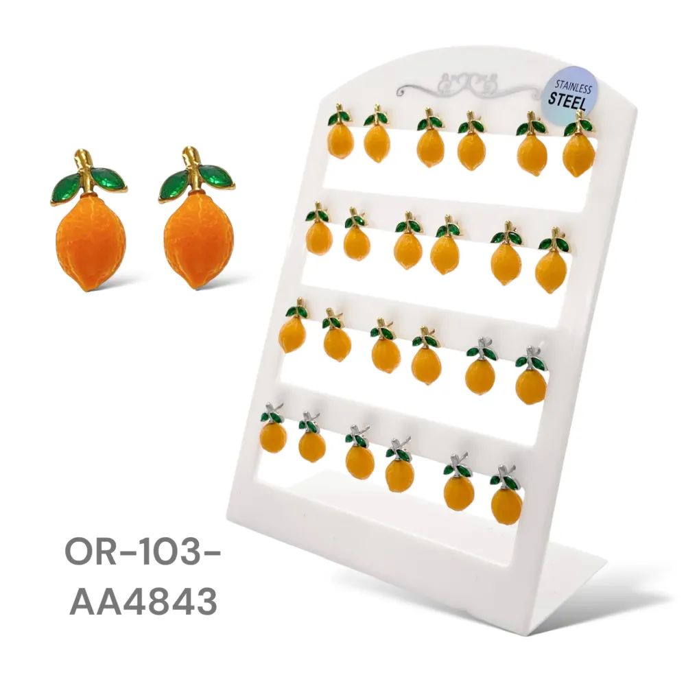 Limone-12Paia Orecchini in Acciaio - OPA-103-AA4843E