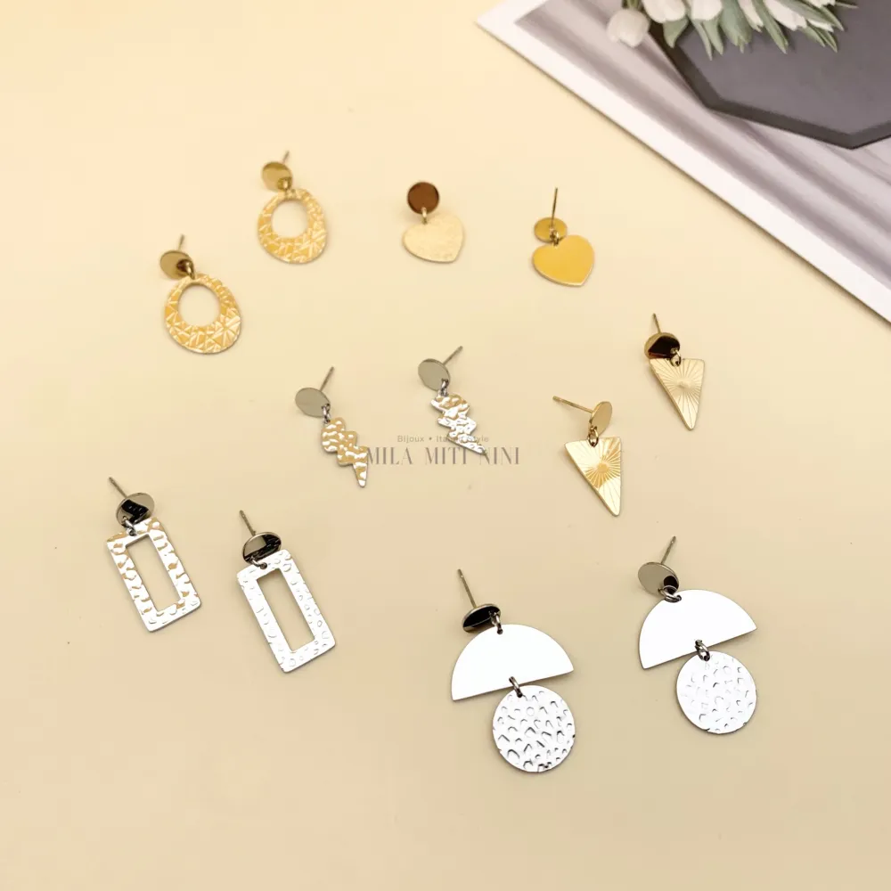 [OPA104-SD-139-Pendenti Misto-18 Paia Orecchini in Acciaio] OPA7741-Pendenti Misto-18 Paia Orecchini in Acciaio + Espositor - OPA104-SD-139-Pendenti Misto-18 Paia Orecchini in Acciaio