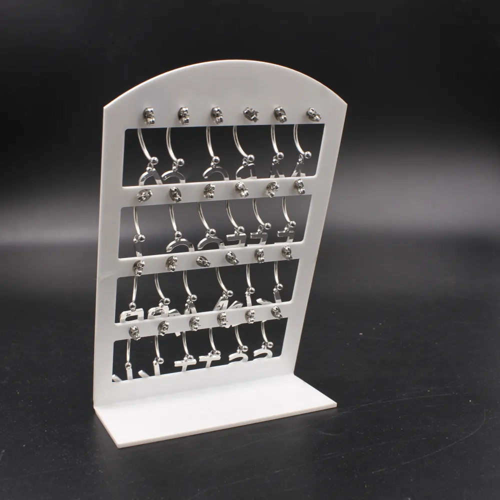 [OPA413-150-Iniziale- 12 Paia Orecchini a Cerchio in Acciaio] OPA5016-Iniziale- 12 Paia Orecchini a Cerchio in Acciaio - OPA413-150-Iniziale- 12 Paia Orecchini a Cerchio in Acciaio